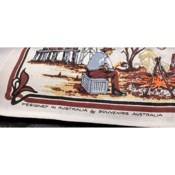 TEA TOWEL AUSTRALIAN OUTBACK RECIPES Design Hand Cloth Cooking - Picture 2 of 9